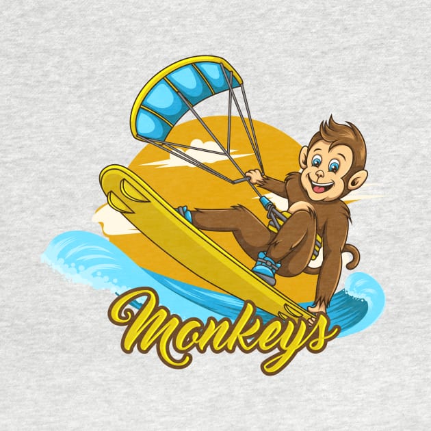 Surfing Monkey by JagatKreasi